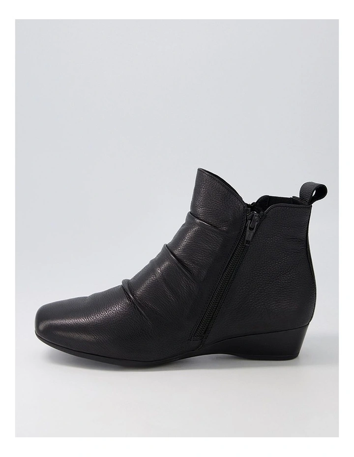 Romans Black Leather Ankle Boots image 1