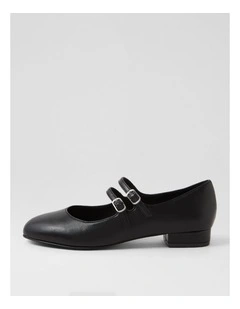Tombalo Black Flat Shoes