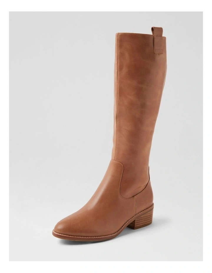 Giddy Mid Tan Leather Knee High Boots image 2