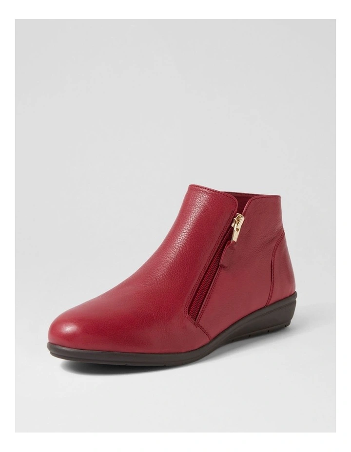 Fallenn Cherry Leather Ankle Boots image 2