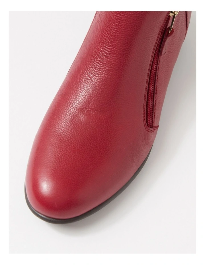 Fallenn Cherry Leather Ankle Boots image 4