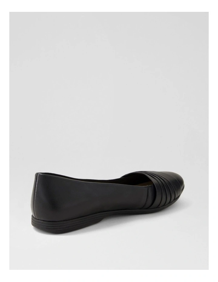 Belindas Black Leather Ballet Flats image 3