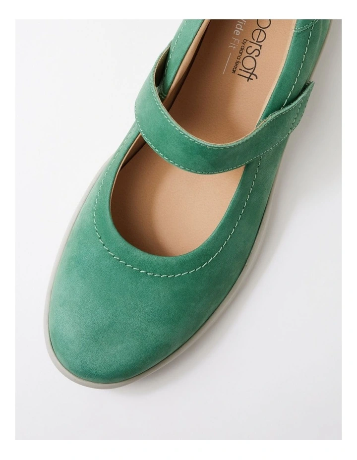 Easie D Green Leather Mary Janes image 4