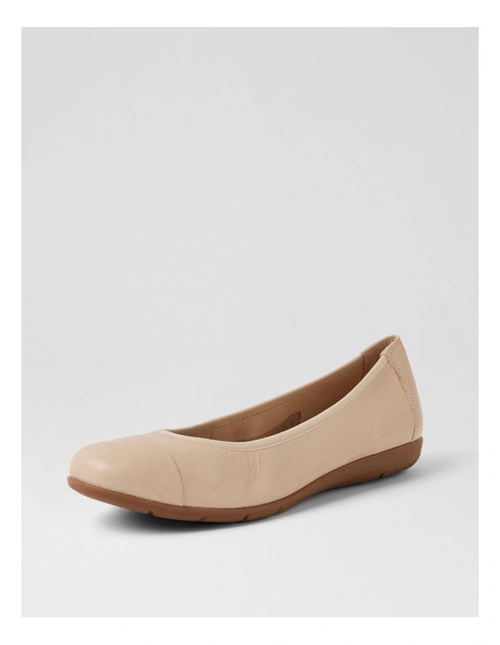 Hallies Almond Leather Ballet Flats image 2