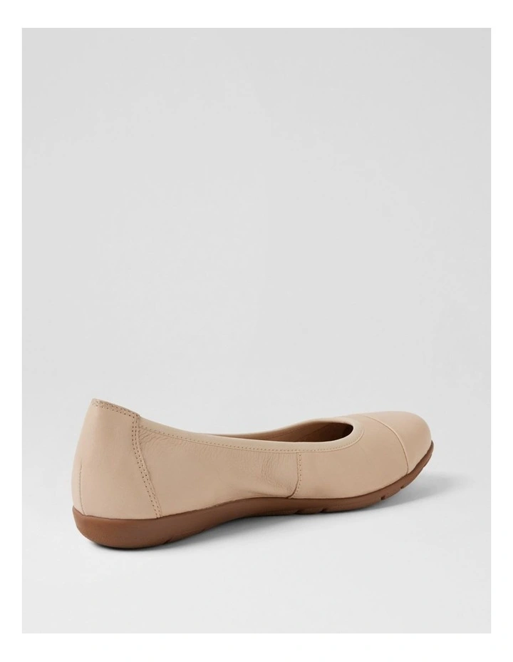 Hallies Almond Leather Ballet Flats image 3