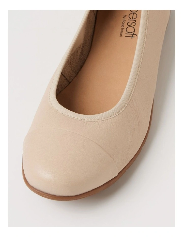 Hallies Almond Leather Ballet Flats image 4