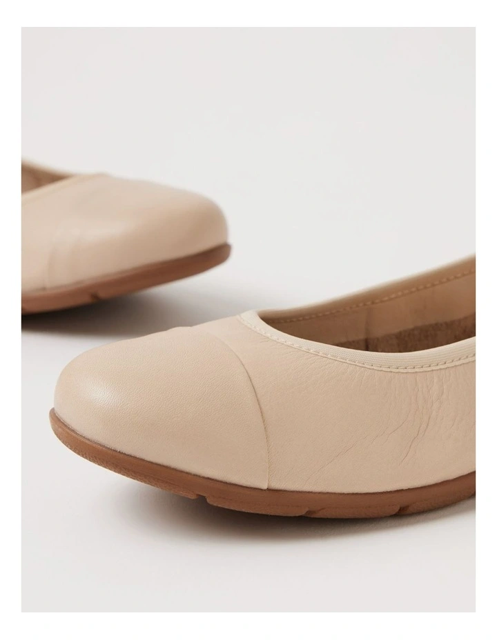 Hallies Almond Leather Ballet Flats image 5