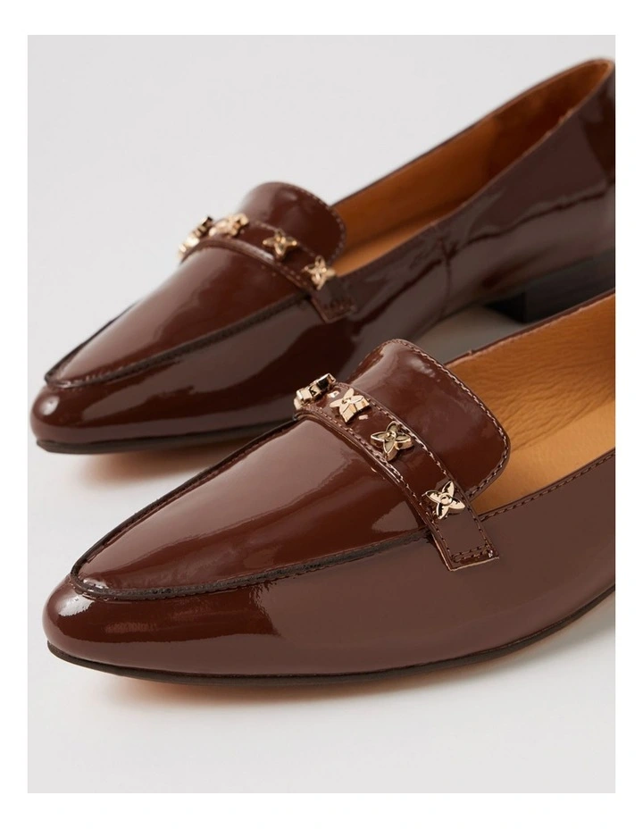 Dysin Choc Patent Leather Loafers image 5