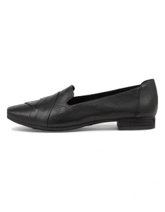 TILONY BLACK LEATHER LOAFERS