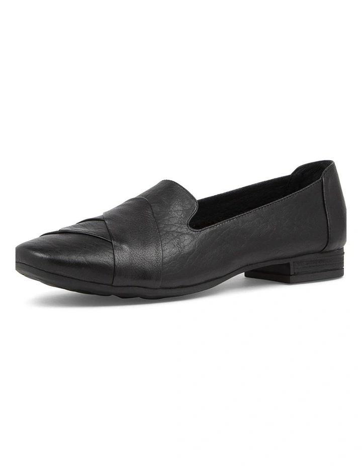 TILONY BLACK LEATHER LOAFERS image 2