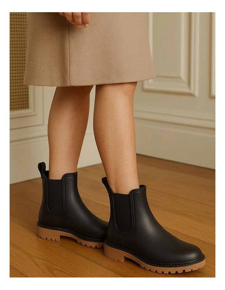 Laurina2 Black Ankle Gumboots image 1