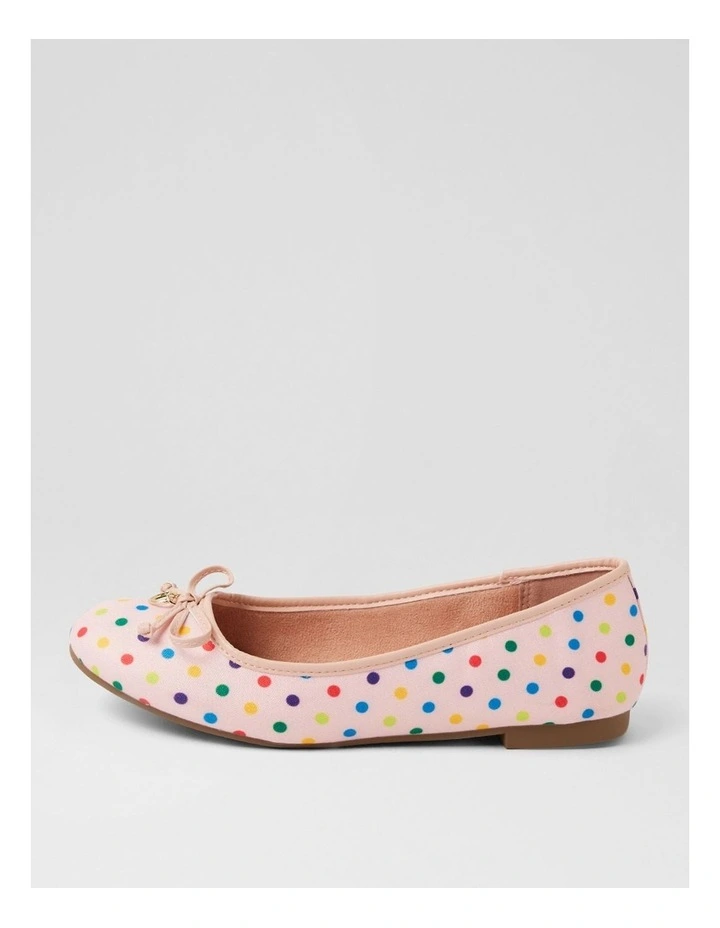 Dreamie Blush Spot Fabric Flat Shoes image 1