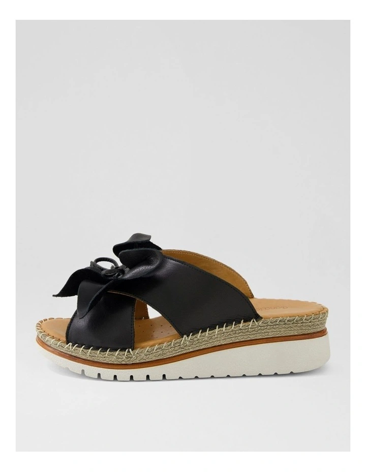Intreege Black Leather Sandals image 1