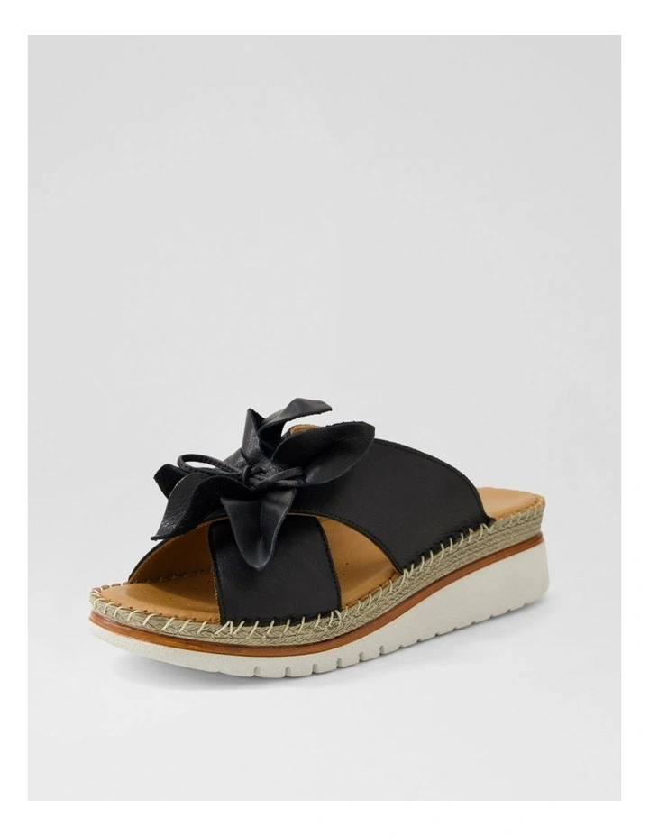 Intreege Black Leather Sandals image 2