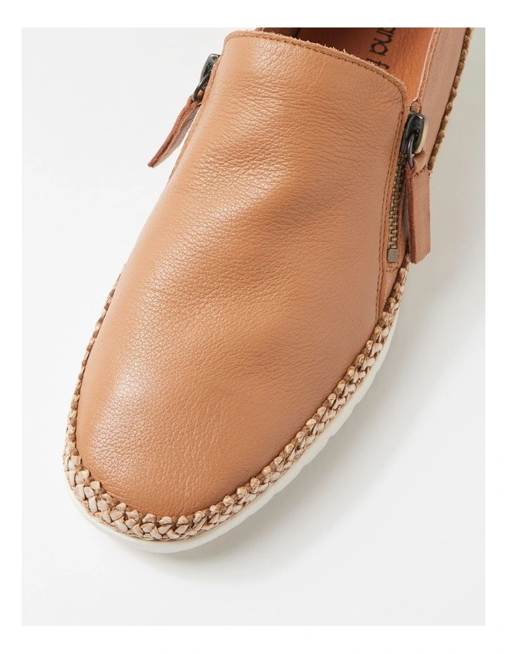 Ashli Light Tan Multi Flat Shoes image 4