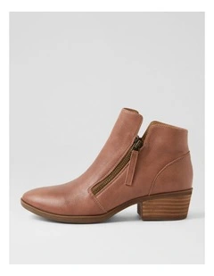 Zoner Coco Natural Leather Ankle Boots