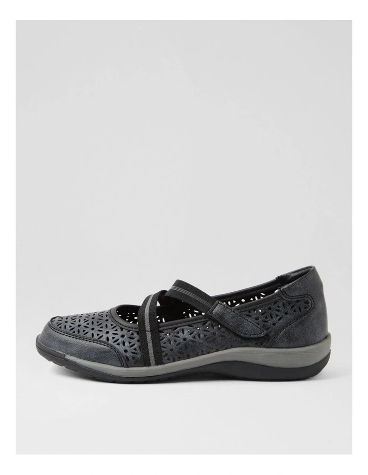 Astori Black Dusty Flat Shoes image 1