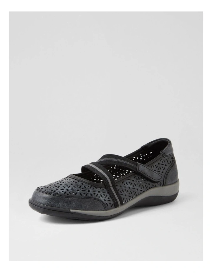 Astori Black Dusty Flat Shoes image 2