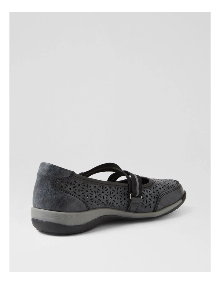 Astori Black Dusty Flat Shoes image 3