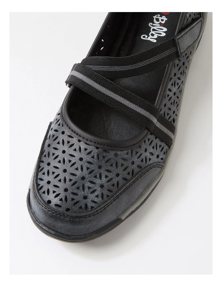 Astori Black Dusty Flat Shoes image 4