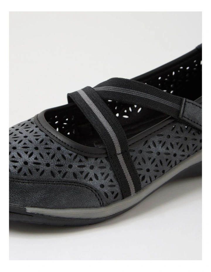 Astori Black Dusty Flat Shoes image 5