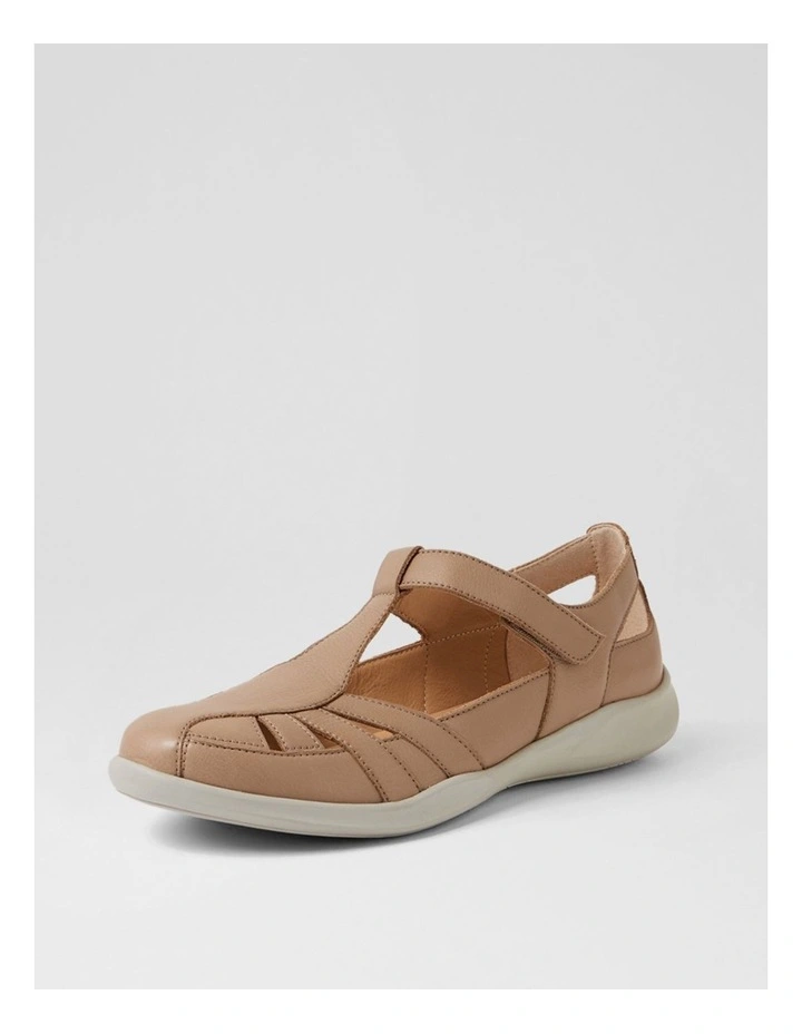 Evanie D Fawn Leather Flat Shoes image 2
