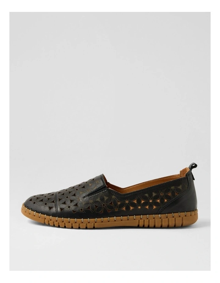 Bondie Black Leather Loafers image 1