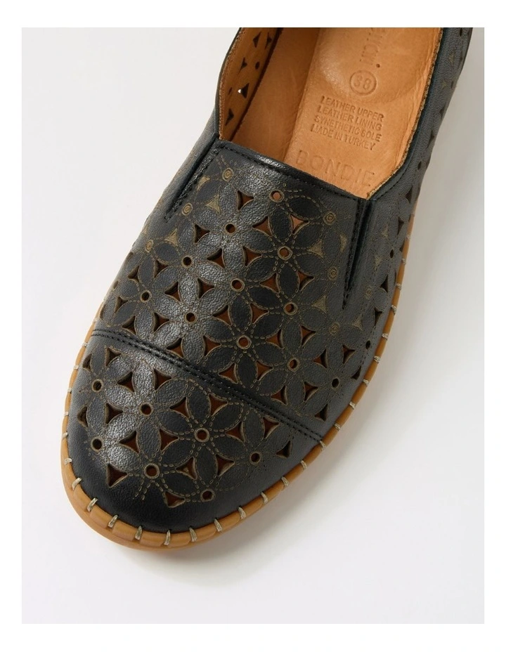 Bondie Black Leather Loafers image 4