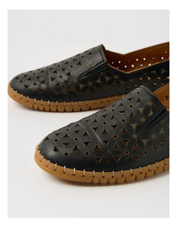 Bondie Black Leather Loafers image 5