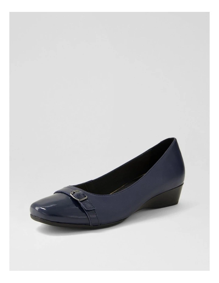 Rosalaie Navy Patent Leather Wedges image 2