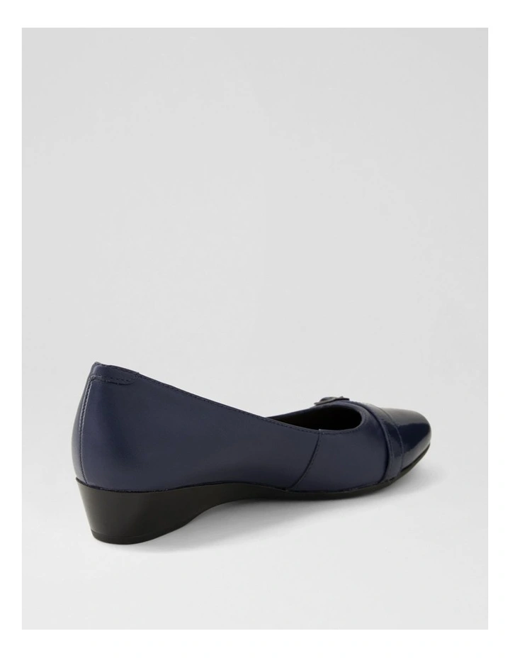 Rosalaie Navy Patent Leather Wedges image 3