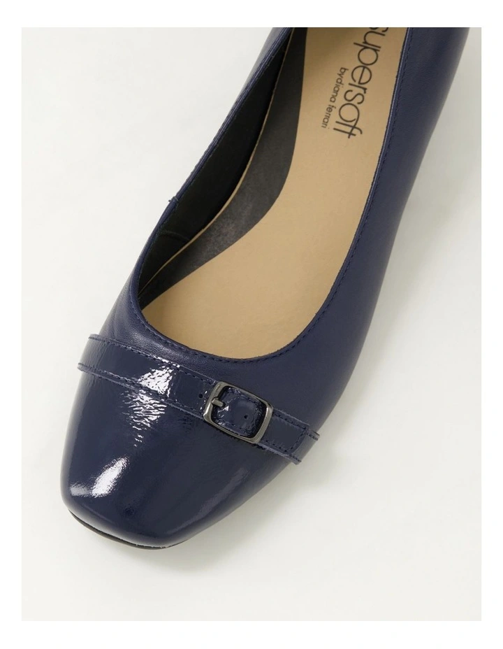 Rosalaie Navy Patent Leather Wedges image 4