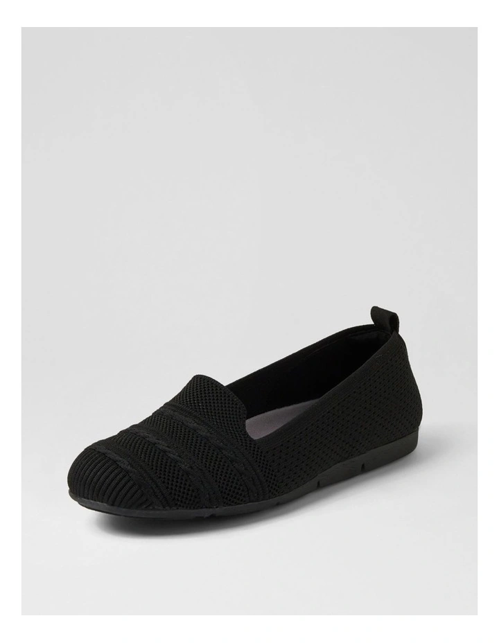 Silicie Black Knit Loafers image 2