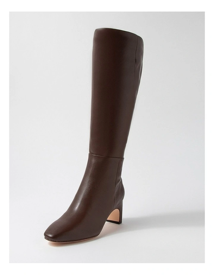 Swan Choc Leather Knee High Boots image 2