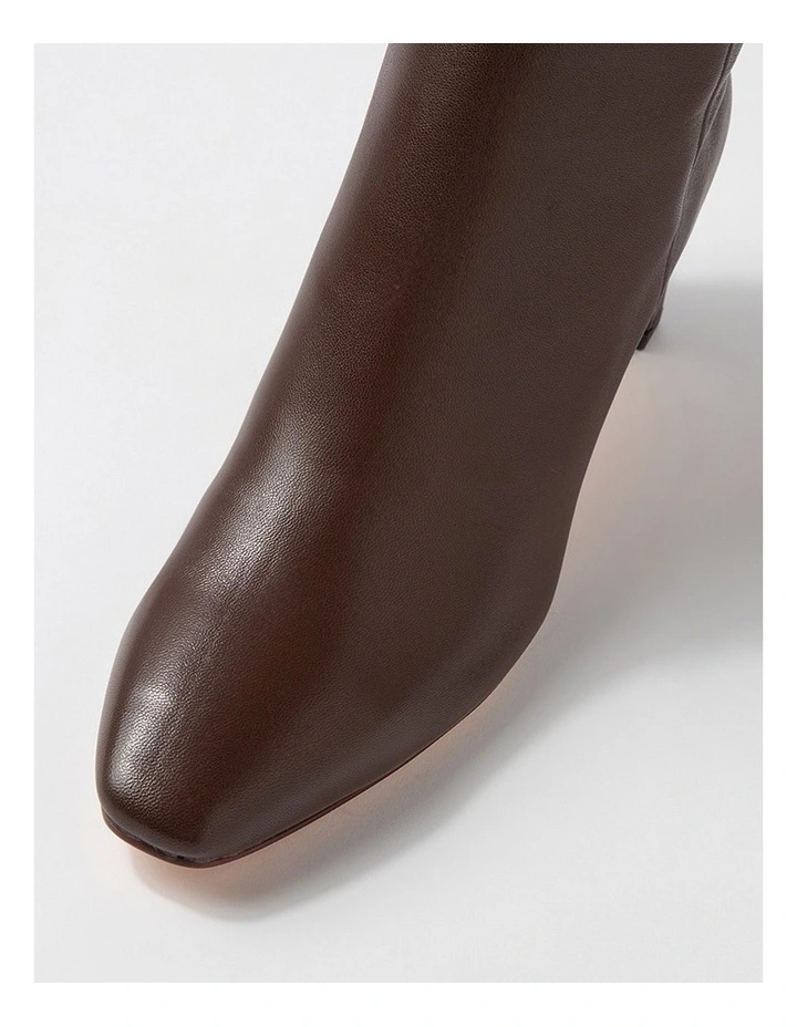 Swan Choc Leather Knee High Boots image 4