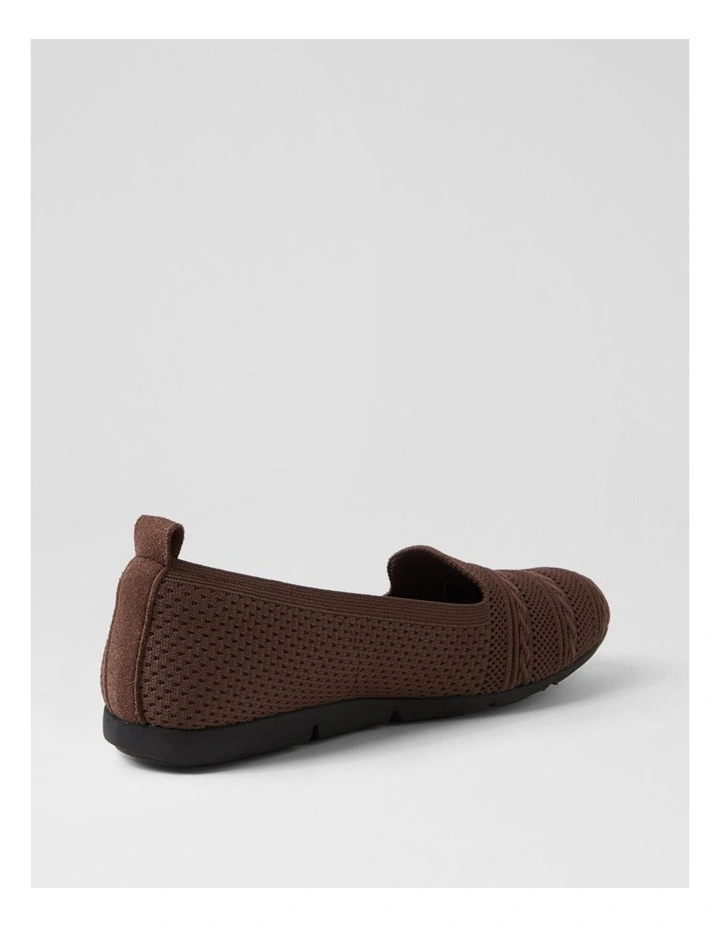 Silicie Dark Plum Knit Loafers image 3