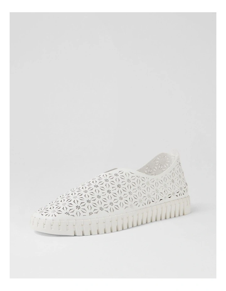 Udell White Flat Shoes image 2