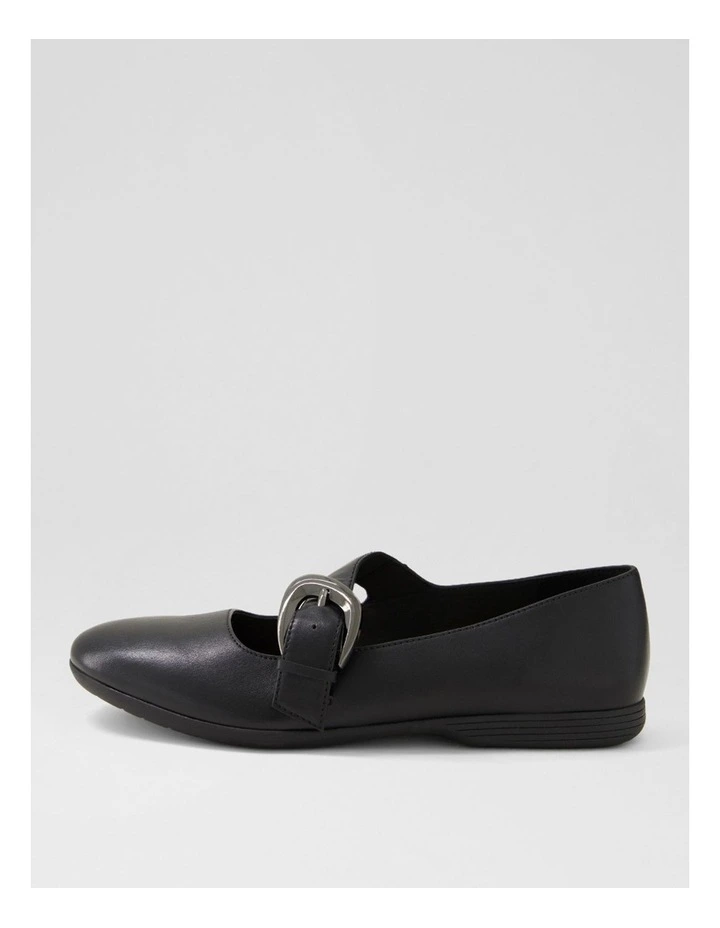 Briells Black Leather Mary Janes image 1