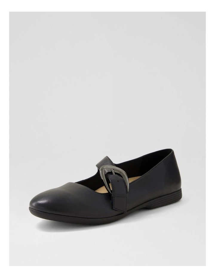 Briells Black Leather Mary Janes image 2