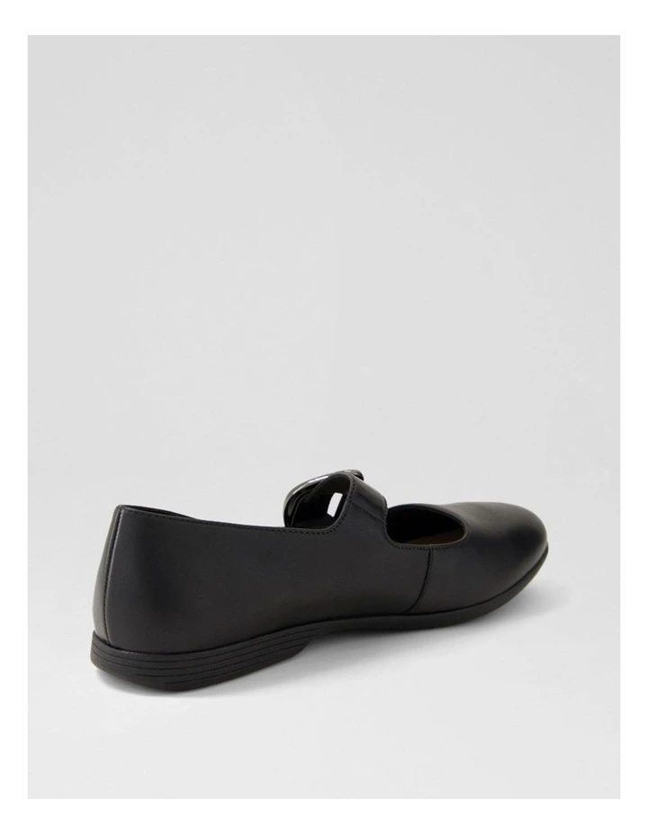 Briells Black Leather Mary Janes image 3