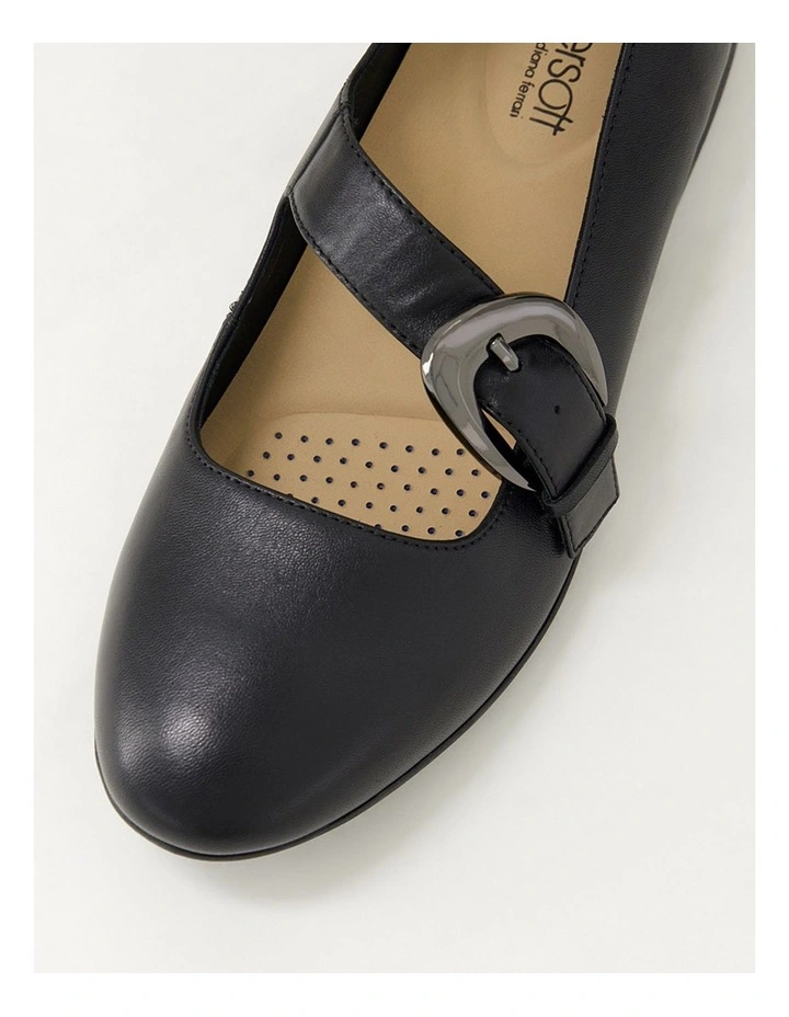 Briells Black Leather Mary Janes image 4