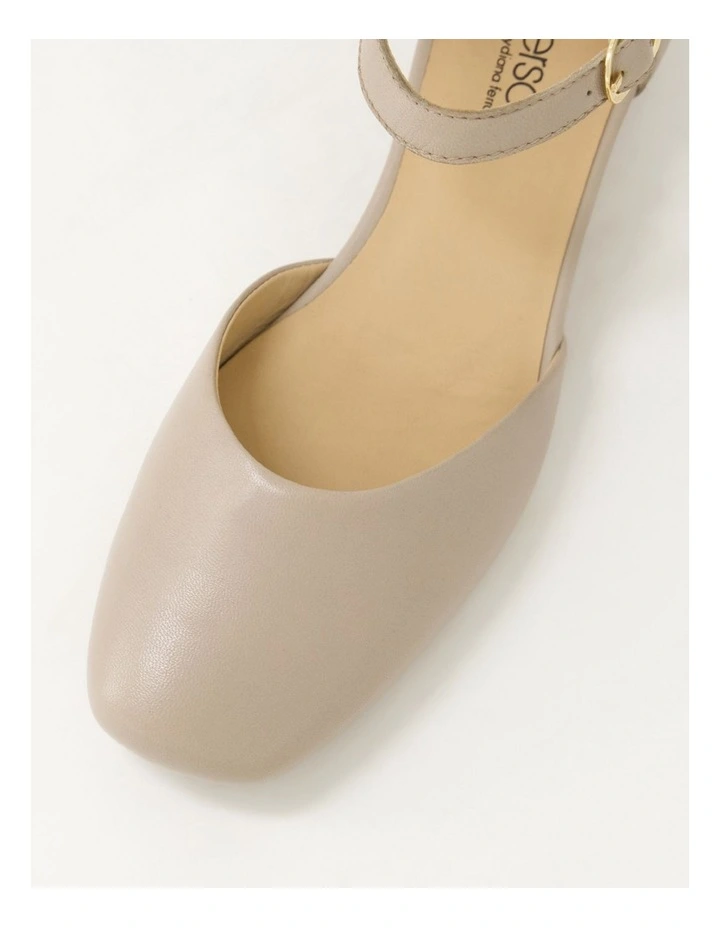 Remeai Stone Leather Mary Jane Heels image 4