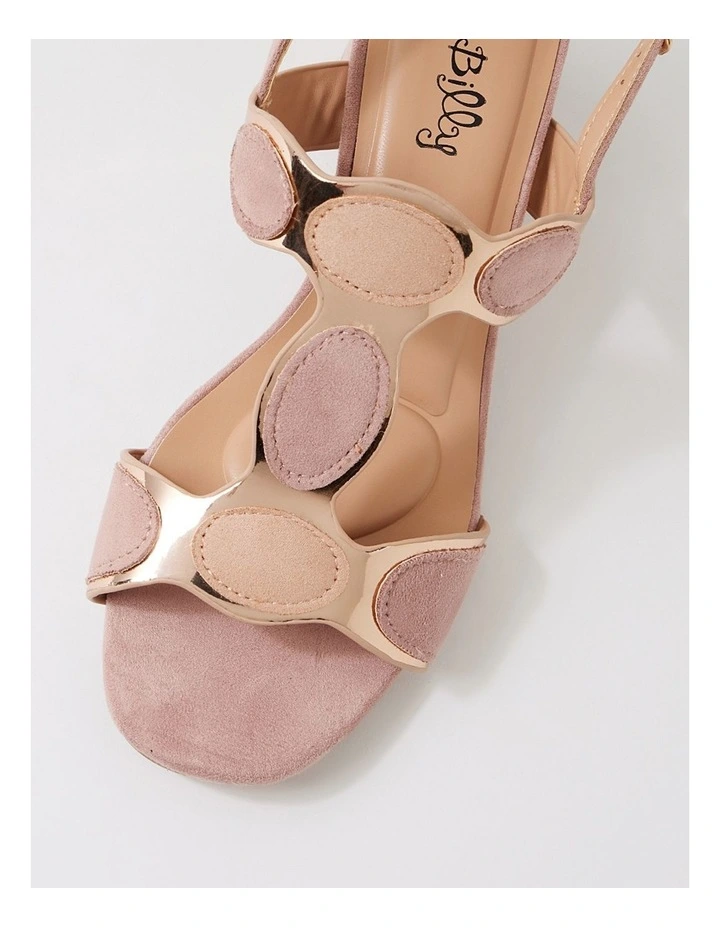 Hayton Nude Multi Microsuede Sandals image 4