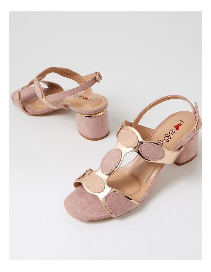 Hayton Nude Multi Microsuede Sandals image 5