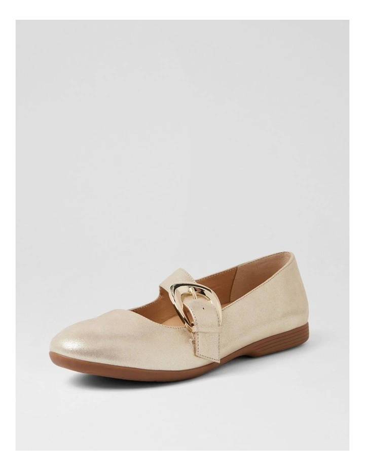 Briells Champagne Shimmer Suede Mary Janes image 2