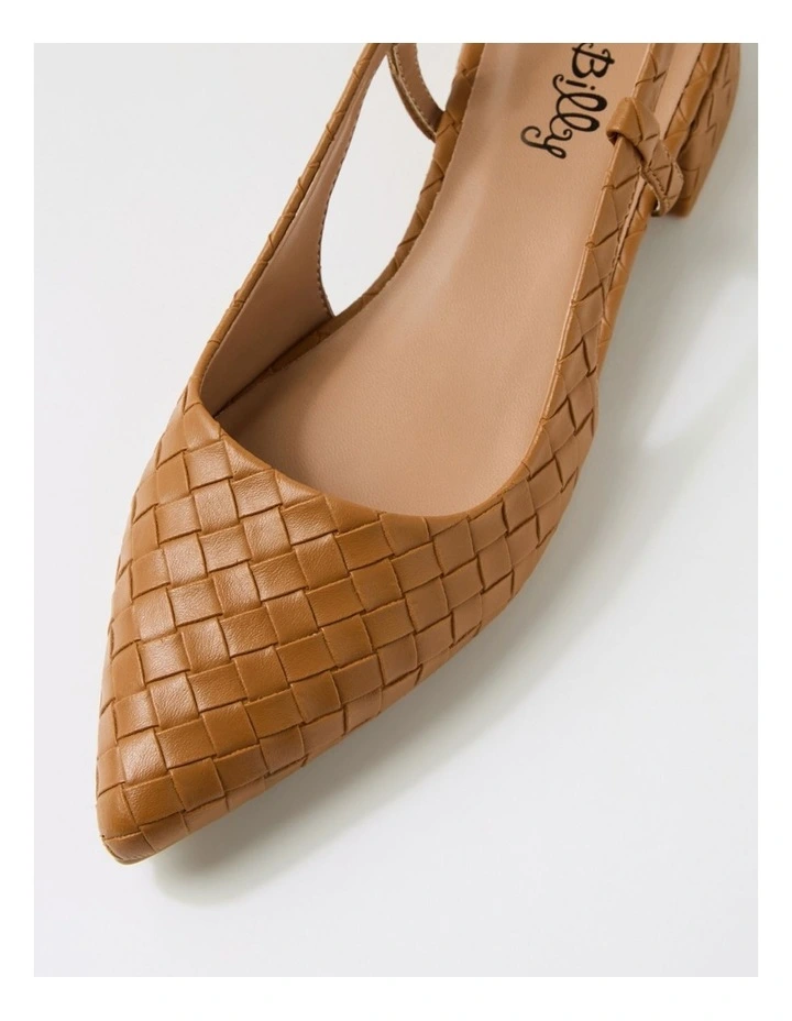Torranzi Tan Emboss Flat Shoes image 4