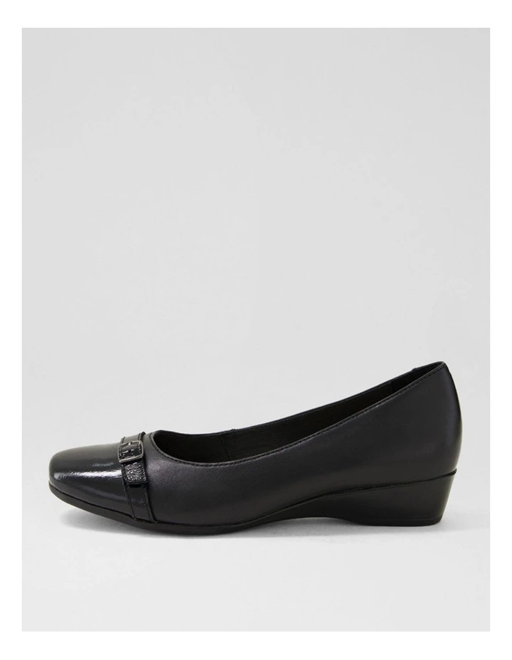 Rosalaie Black Patent Leather Wedges image 1