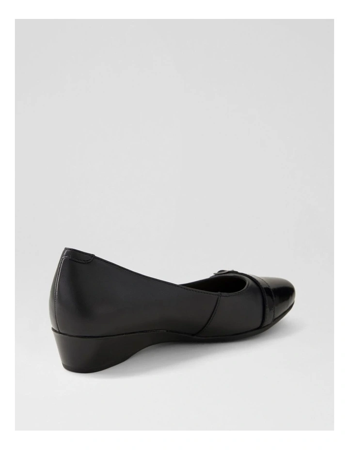Rosalaie Black Patent Leather Wedges image 3