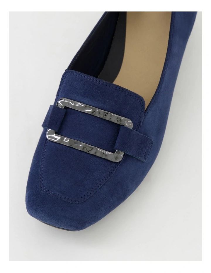 Rosse Navy Suede Heels image 4