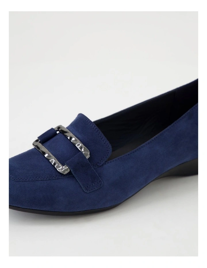 Rosse Navy Suede Heels image 5